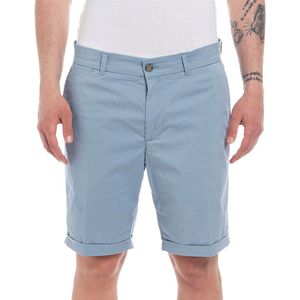 Replay - Korte Broek - Lichtblauw - Katoen