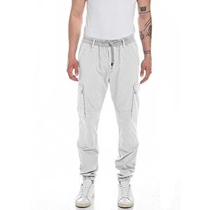 Replay Herenbroek met stretch, 001, wit, 31W