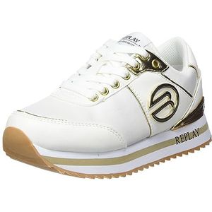 Replay Penny JR-5 sneakers voor jongens, meisjes, 199 wit LT goud, 28 EU, 199 Wit Lt Goud, 28 EU