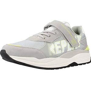 Replay Merak Jr-1 Sneakers voor jongens, 028 Grijs, 37 EU
