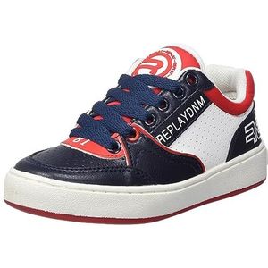 Replay Cobra Low Boy sneakers voor jongens, 216, marineblauw/wit/rood, 29 EU