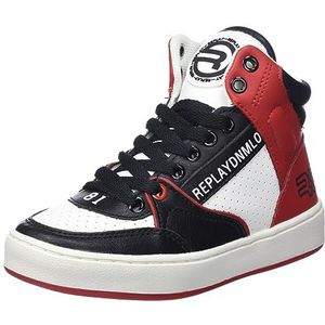 Replay Cobra MID Sneaker, 230 zwart wit rood, 29 EU, 230 zwart-wit-rood, 29 EU