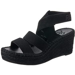 REPLAY Susan Web Sandalen voor dames, 003 Black, 38 EU