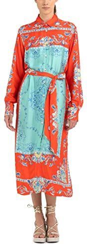 Replay - W9030 - Damesjurk - Rood/Veelkleurig