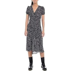 Replay Damesjurk, 010 Wit/Zwart, XXS