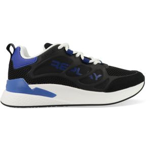 Replay Maze Jr-1 Jongens Sneaker - Zwart - Maat 29