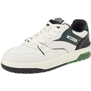 Replay Heren Cupsole Sneaker Gemini Lawn schoenen, Wit (Tofu Green Black 3264), 40, Tofu Green Black 3264, 40 EU
