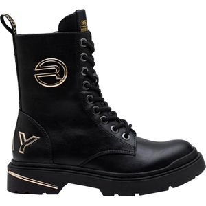 Replay Joplin 8 Veterboots - Laarzen Met Veters - Meisjes - Zwart