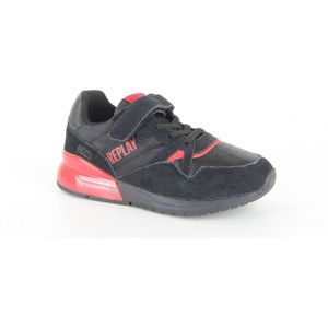 Replay Shoot Jr 3 Sneakers voor jongens, 178 zwart-rood., 34 EU