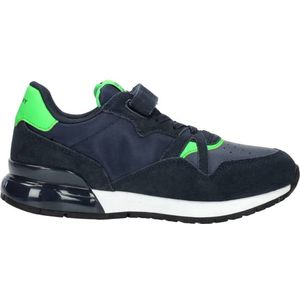 Replay Shoot Jr 3 Sneakers voor jongens, 3110 Navy Fluo Green, 28 EU