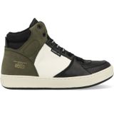 Replay Cobra 6 Boy Sneakers voor jongens, 3269 Black Army Green Off White, 28 EU