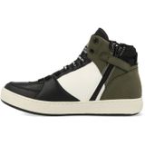 Replay Cobra 6 Boy Sneakers voor jongens, 3269 Black Army Green Off White, 35 EU