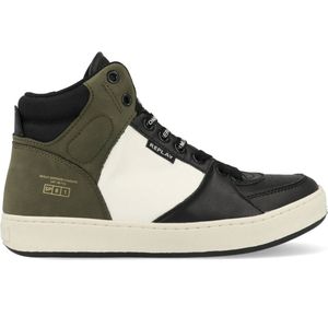 Replay Cobra 6 Boy Sneakers voor jongens, 3269 Black Army Green Off White, 37 EU