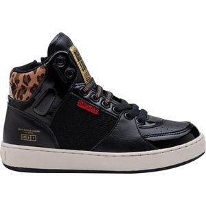 Replay - Cobra 1 - Hoge Sneakers - Zwart - Textiel en Lederlook