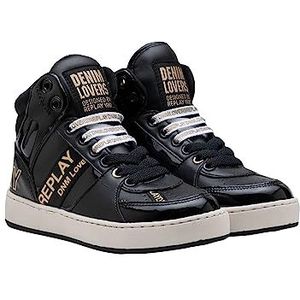 Replay Cobra 6e Sneakers voor meisjes, 003 Black, 37 EU