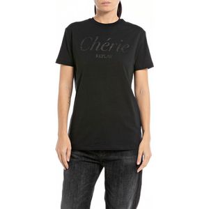 Replay m 000 22536p T-shirt Met Korte Mouwen Zwart XS Vrouw