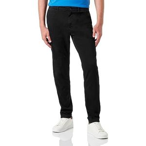 Replay Heren Chino Brad Straight Fit met stretch, zwart (zwart 098), 28W/32L, Zwart 098, 28W / 32L