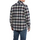 Replay - M4067A.000.52614 Overhemd - Blauw - Katoen