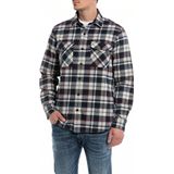 Replay - M4067A.000.52614 Overhemd - Blauw - Katoen