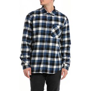 Replay - M4095a.000.52656 Overhemd - Blauw - Katoen