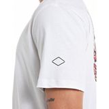 REPLAY - Recht T-shirt - Wit - Katoen - Korte Mouwen