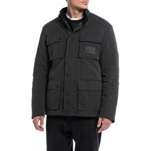 Replay Heren bikerjack regular fit, 228 PIRATE BLACK, S
