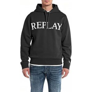 Replay heren capuchontrui, 098 Black, XS