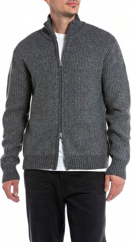 Replay - Uk2510.000.g23274 - Trui - Grijs - Katoen