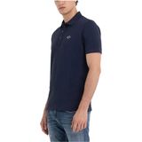 REPLAY - Rechte Polo - Marine - Katoen - Korte Mouwen