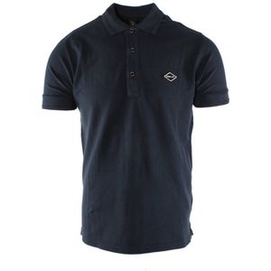 REPLAY - Rechte Polo - Marine - Katoen - Korte Mouwen