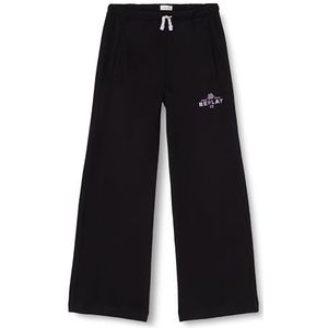 Replay Casual broek voor meisjes, 098 Black, 10 Jaar