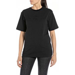 Replay p 000 23608p T-shirt Met Korte Mouwen Zwart L Vrouw