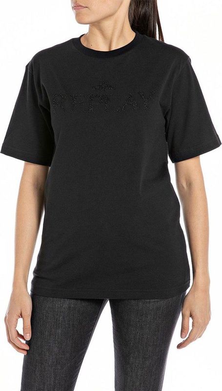 Replay p 000 23608p T-shirt Met Korte Mouwen Zwart L Vrouw