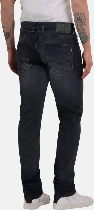 Replay - Grover - Herenjeans - Donkergrijs - Comfort Stretch - 5-pocket