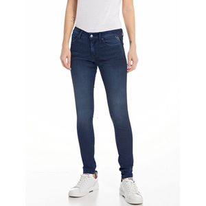 Replay Dames Jeans Broeken NEW LUZ skinny Fit Blauw Volwassenen