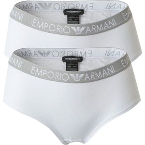 Emporio Armani Bi-Pack Cheeky Pants Iconic Cotton Ondergoed (2 stuks), wit/wit, XS