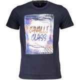 Cavalli Class - Graphic Tee - T-shirt - Blauw