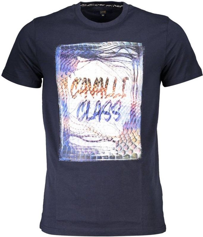 Cavalli Class - Graphic Tee - T-shirt - Blauw