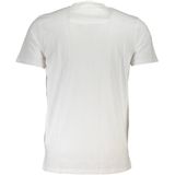 T-shirts - Wit - Casual Leopard Print - Katoenen T-shirt