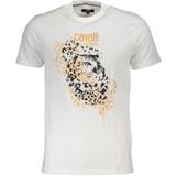 T-shirts - Wit - Casual Leopard Print - Katoenen T-shirt
