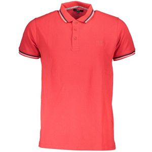 Cavalli Class - Rode Polo Shirt - Twin Tipped Kraag - Korte Mouwen