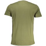 Leopard - T-shirt - Groen - Korte Mouwen - Crew Neck