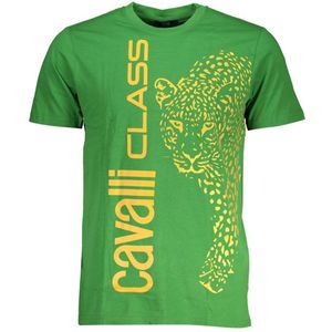T-shirts - Groen - Casual Style - Katoenen T-shirt - Korte Mouwen - Ronde Hals