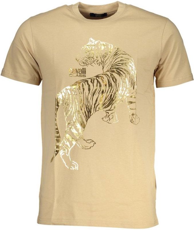 Cavalli Class - Katoenen T-shirt - Beige - Heren