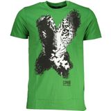 Leopard Print T-shirt - Groen - CA28476 - T-shirts