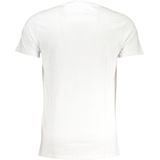 Cavalli Class - Witte Animal Print T-shirt - Heren - Katoen - Crew Neck