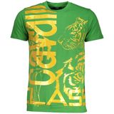 Cavalli Class - Katoenen T-shirt - Groen - Korte Mouwen - Ronde Hals