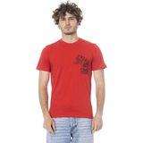 Cavalli Class - T-shirt - Rood - Katoen - Korte Mouwen - Ronde Hals