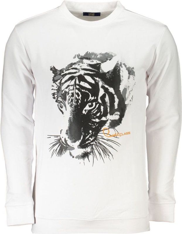 Cavalli Class - Cotton Sweatshirt - Wit - Heren