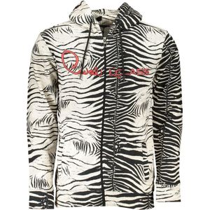 Gedessineerde Trui Met Capuchon En Rits En Logo